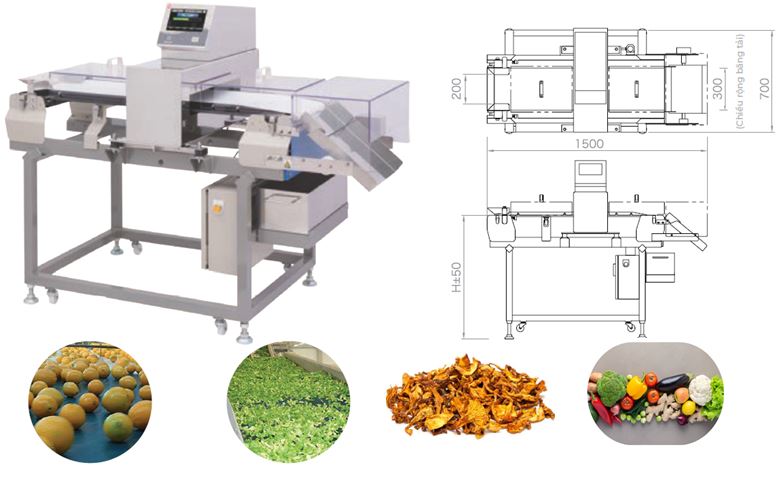 Máy dò kim loại nông sản