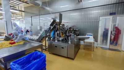Trọng Nghĩa lắp đặt thành công máy đóng túi rau củ đông lạnh cắt miếng tại Lâm Đồng