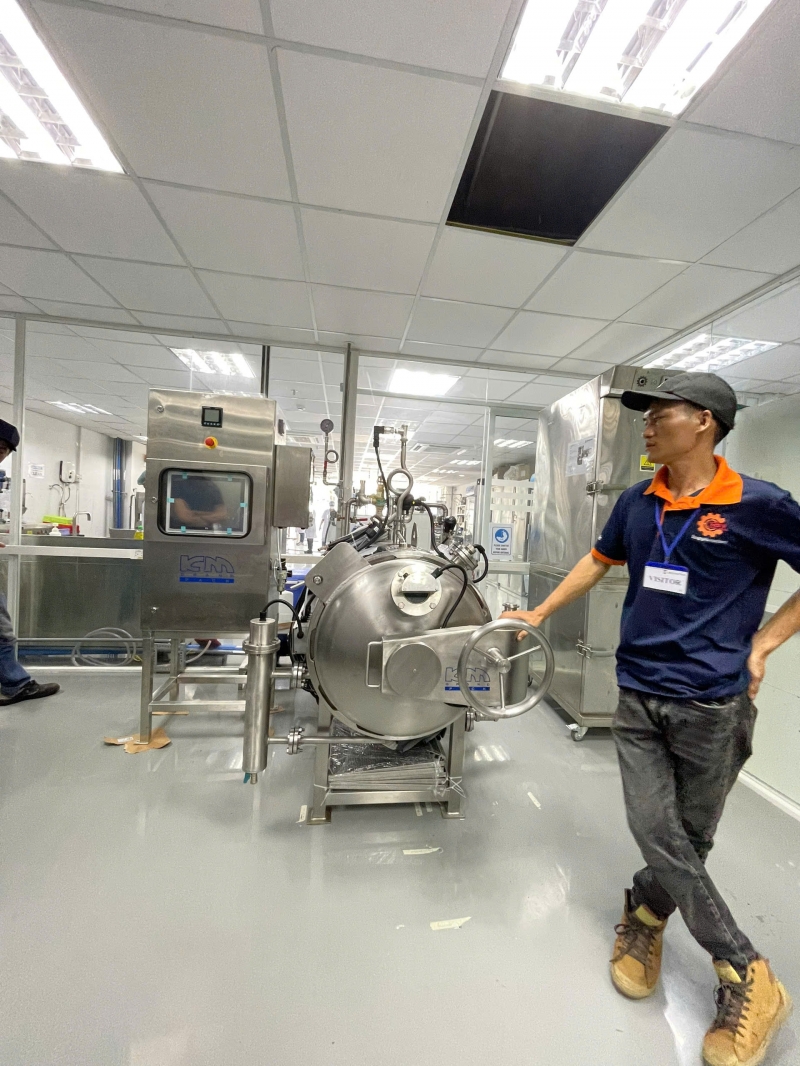 Trọng Nghĩa giao nồi tiệt trùng pilot mới 31/10/2025